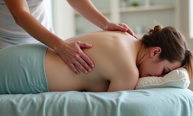 Massage prénatal pour femme enceinte - bien-être et détente